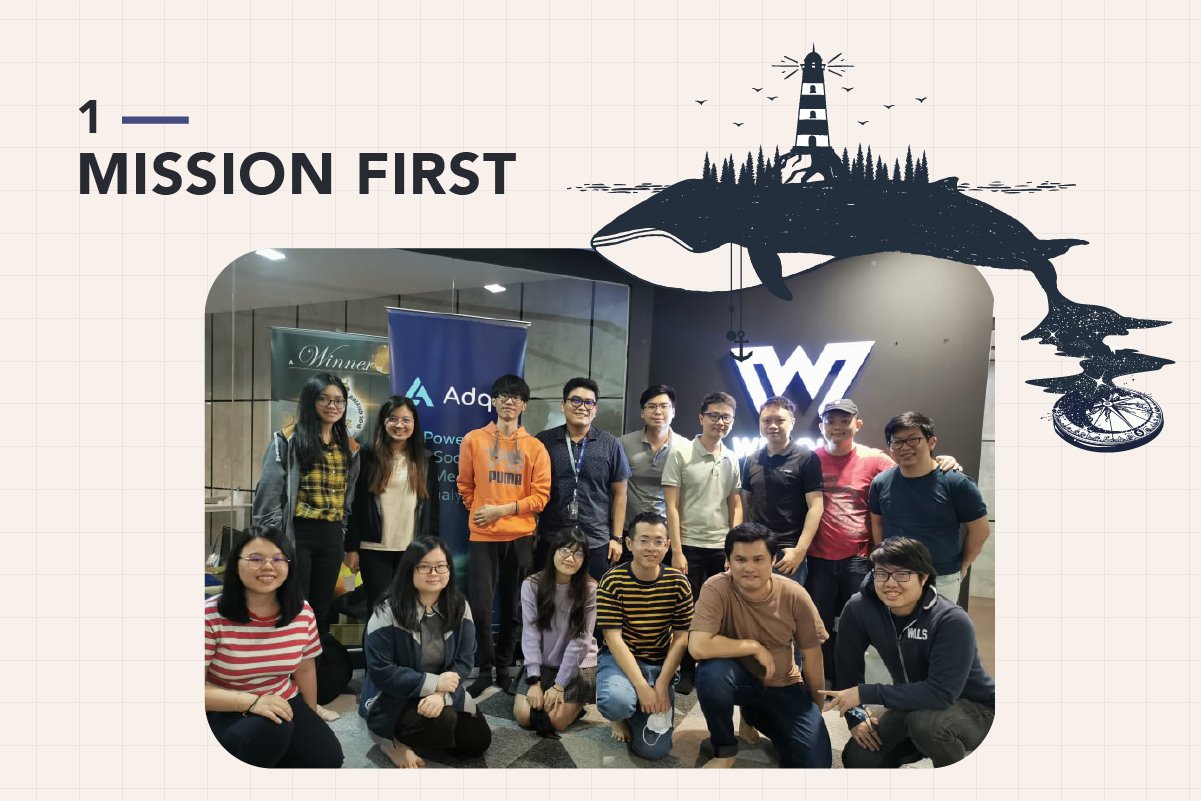 Webqlo Core Value - Mission First